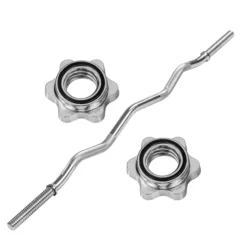 MOVIT SZ-Hantelstange 130 cm mit Verschlüssen Silber Best