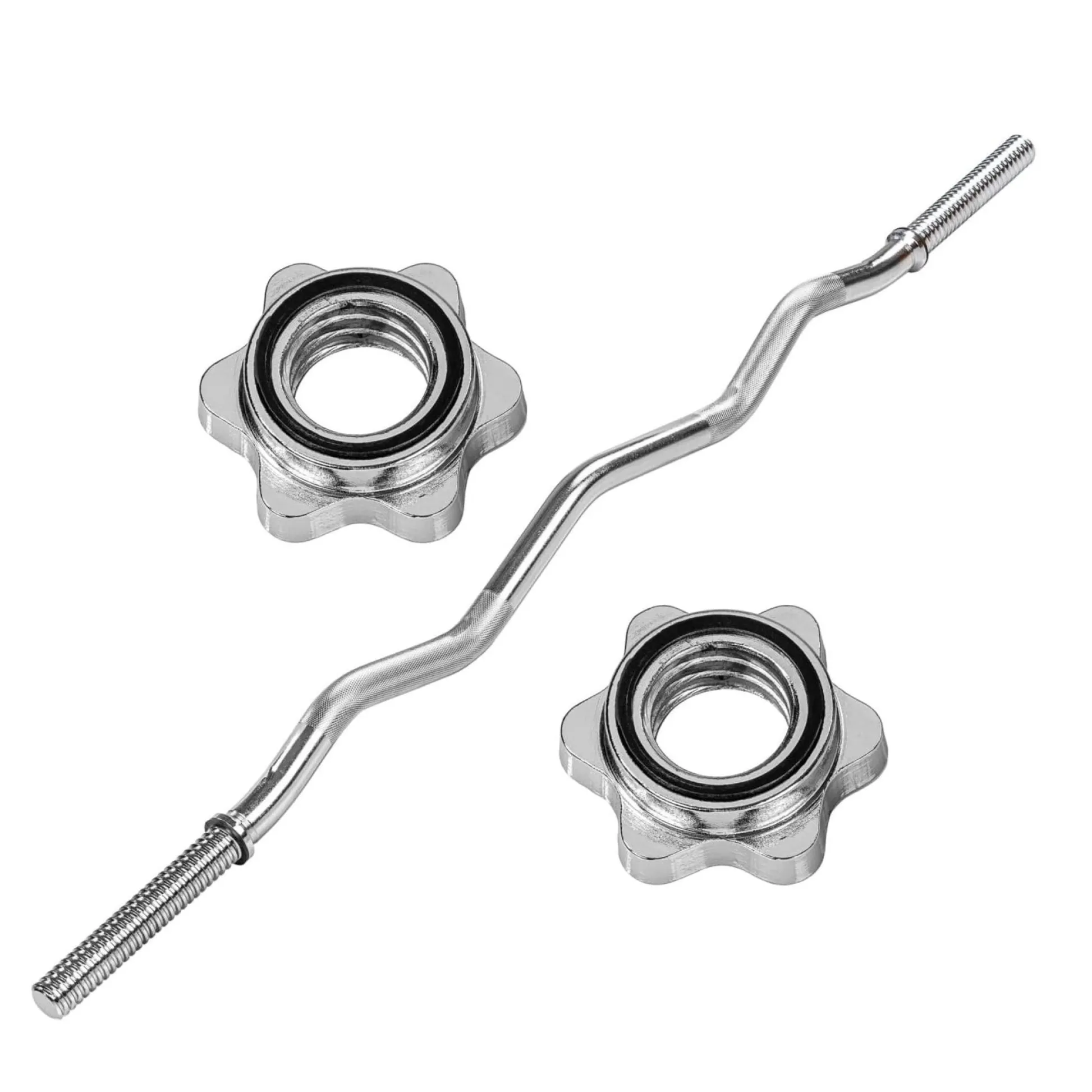 MOVIT SZ-Hantelstange 130 cm mit Verschlüssen Silber Best