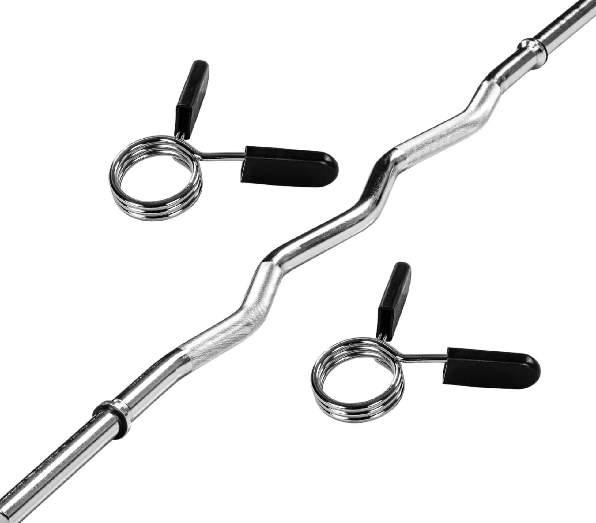 MOVIT SZ-Hantelstange 130 cm mit Verschlüssen Silber Best