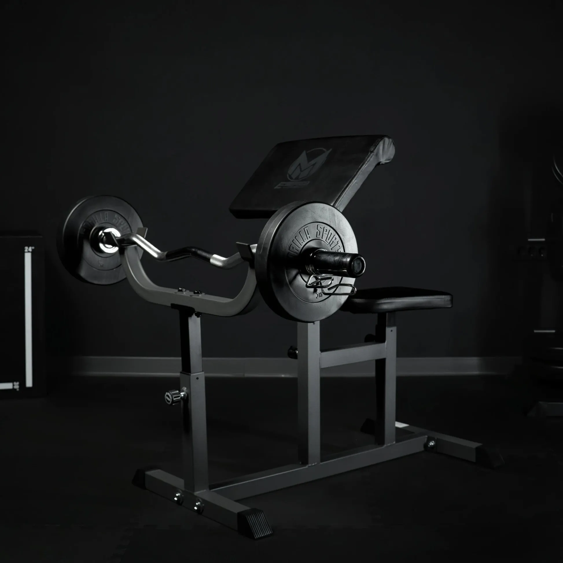 Gorilla Sports SZ-Hantelstange Olympia 120 cm mit Verschlüssen Silber