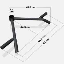 Gorilla Sports T-Bar Row Rudergriff Schwarz Best