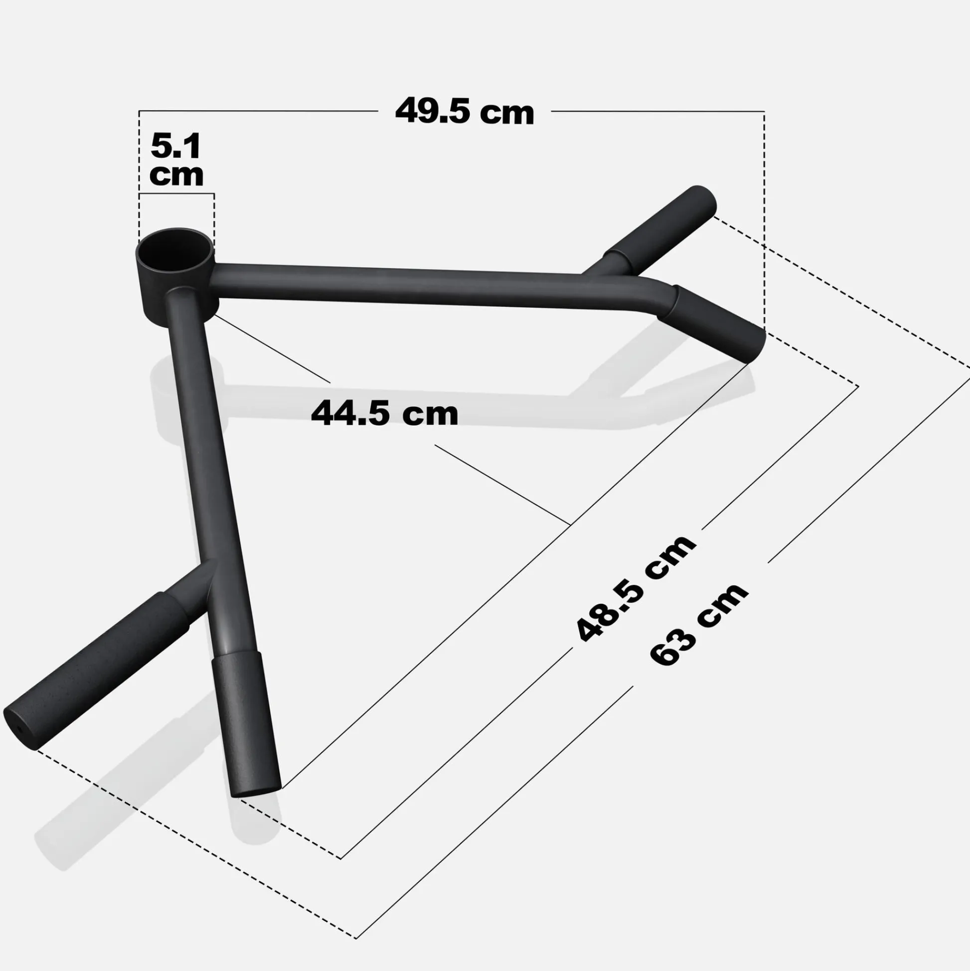 Gorilla Sports T-Bar Row Rudergriff Schwarz Best