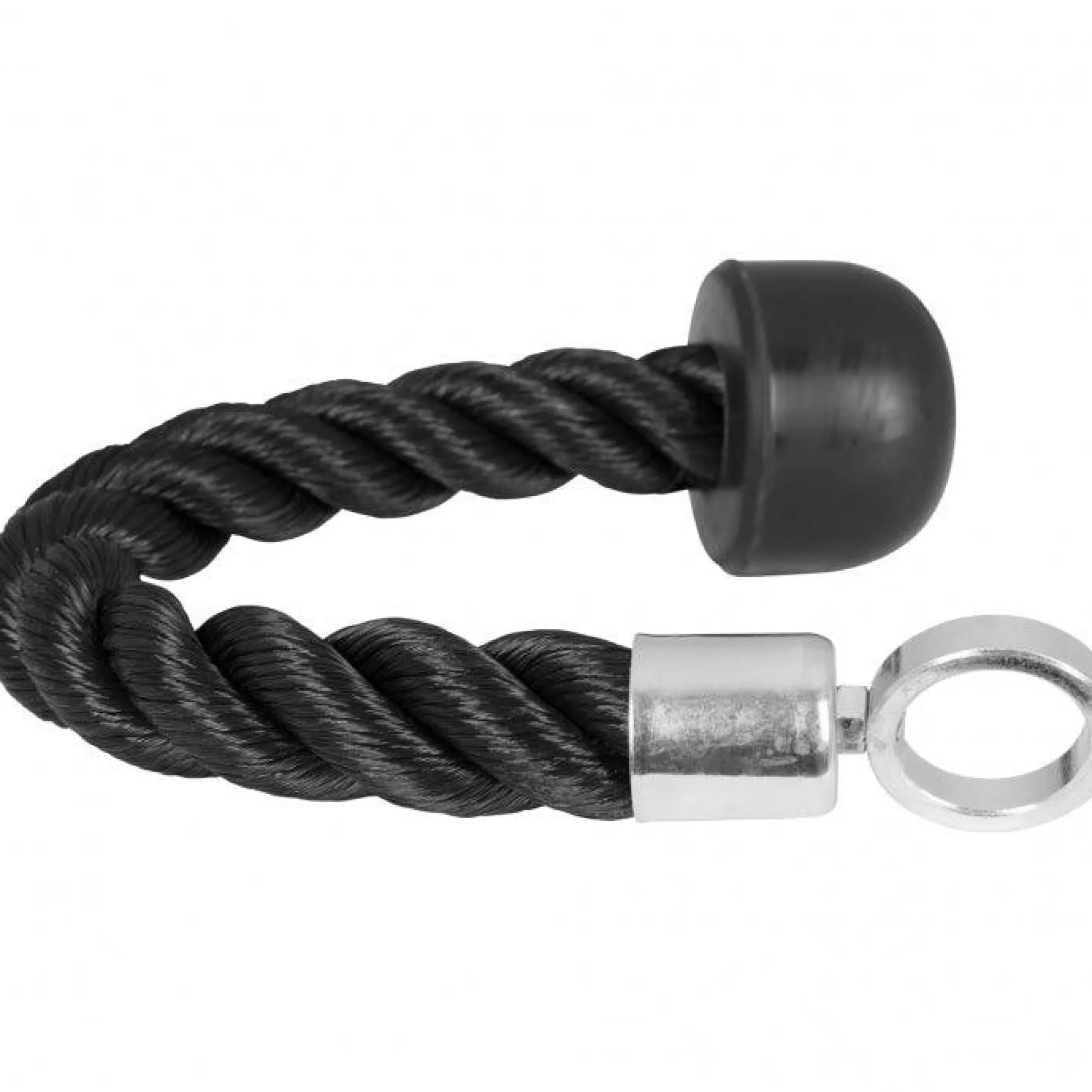 Gorilla Sports Trizepsseil Einhand aus Nylon Schwarz Clearance