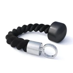 Gorilla Sports Trizepsseil Einhand aus Nylon Schwarz Clearance