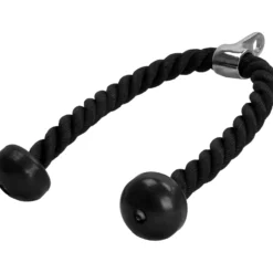 Gorilla Sports Trizepsseil Nylon inkl, Drehgelenk Schwarz Discount