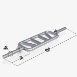 Gorilla Sports Trizepstrainer Diagonal mit Sternverschlüssen Silber Hot