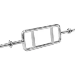 Gorilla Sports Trizepstrainer mit Verschlüssen Silber New