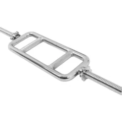 Gorilla Sports Trizepstrainer mit Verschlüssen Silber New