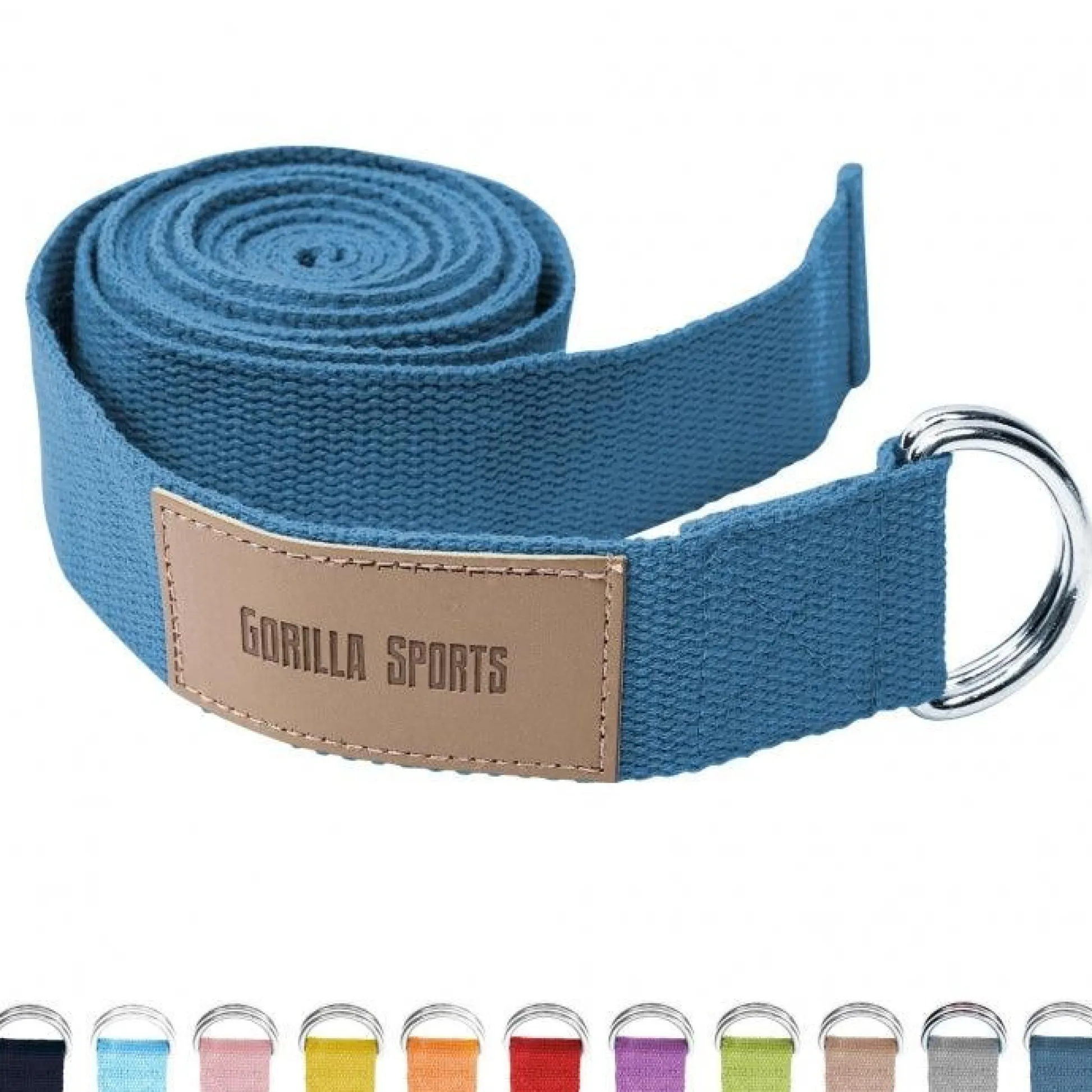 Gorilla Sports Yogagurt in verschiedenen Farben Türkis Clearance