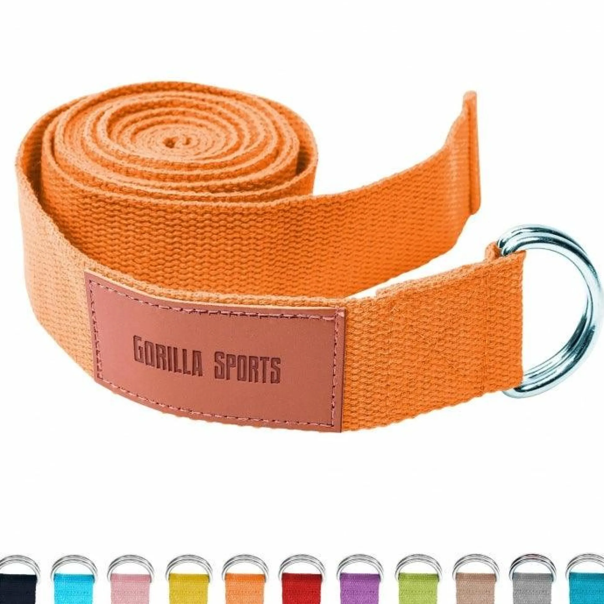 Gorilla Sports Yogagurt in verschiedenen Farben Orange