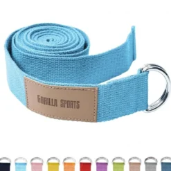 Gorilla Sports Yogagurt in verschiedenen Farben Blau Hot