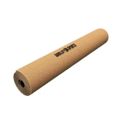 Gorilla Sports Yogamatte Kork 0,5 cm Dicke Braun / Schwarz Hot