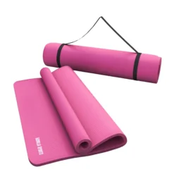 Gorilla Sports Yogamatte mit Tragegurt 190 x 60/100 x 1,5 cm Fuchsia Online
