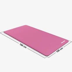 Gorilla Sports Yogamatte mit Tragegurt 190 x 60/100 x 1,5 cm Blau Discount