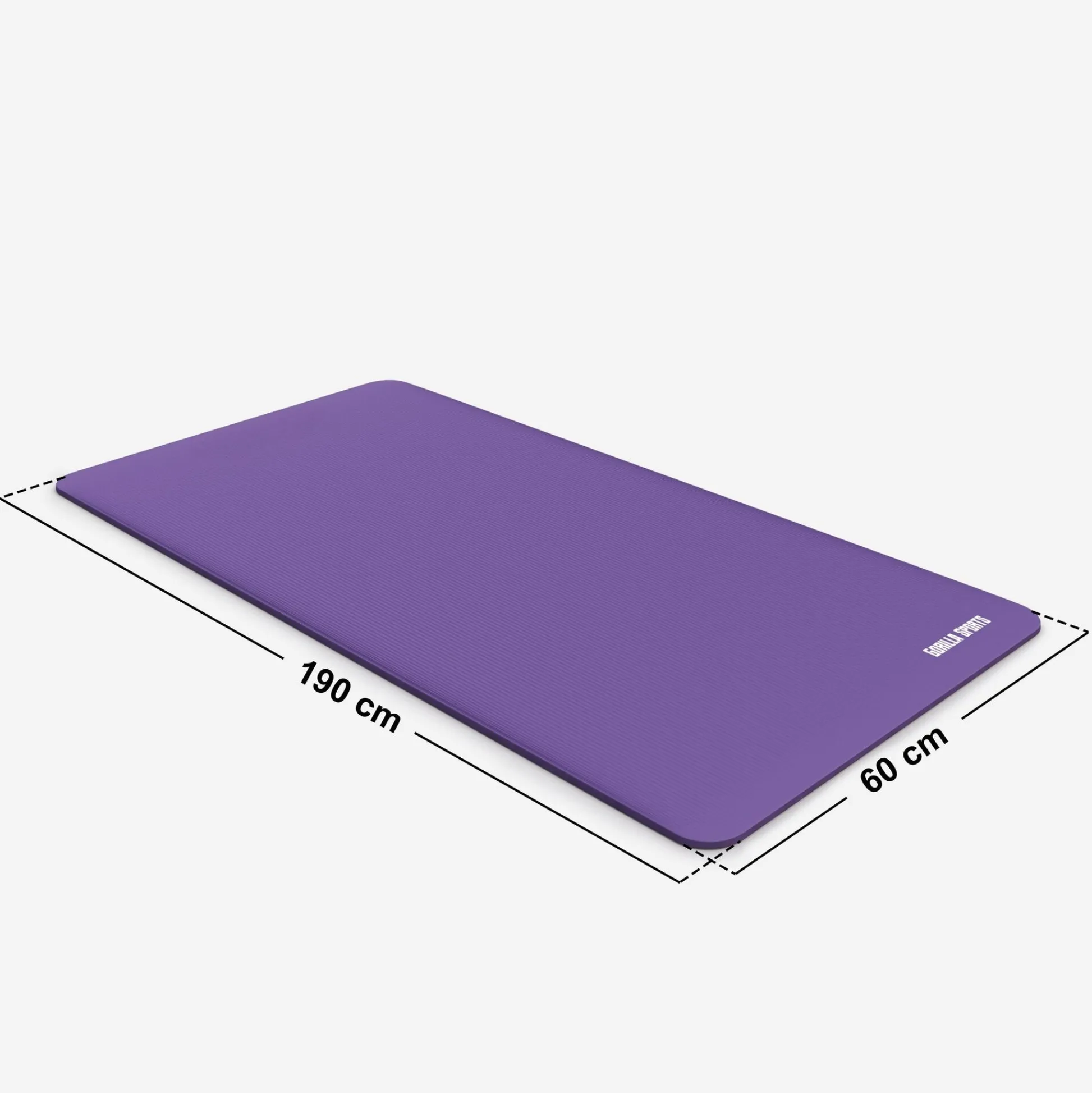 Gorilla Sports Yogamatte mit Tragegurt 190 x 60/100 x 1,5 cm Hellgrün Clearance