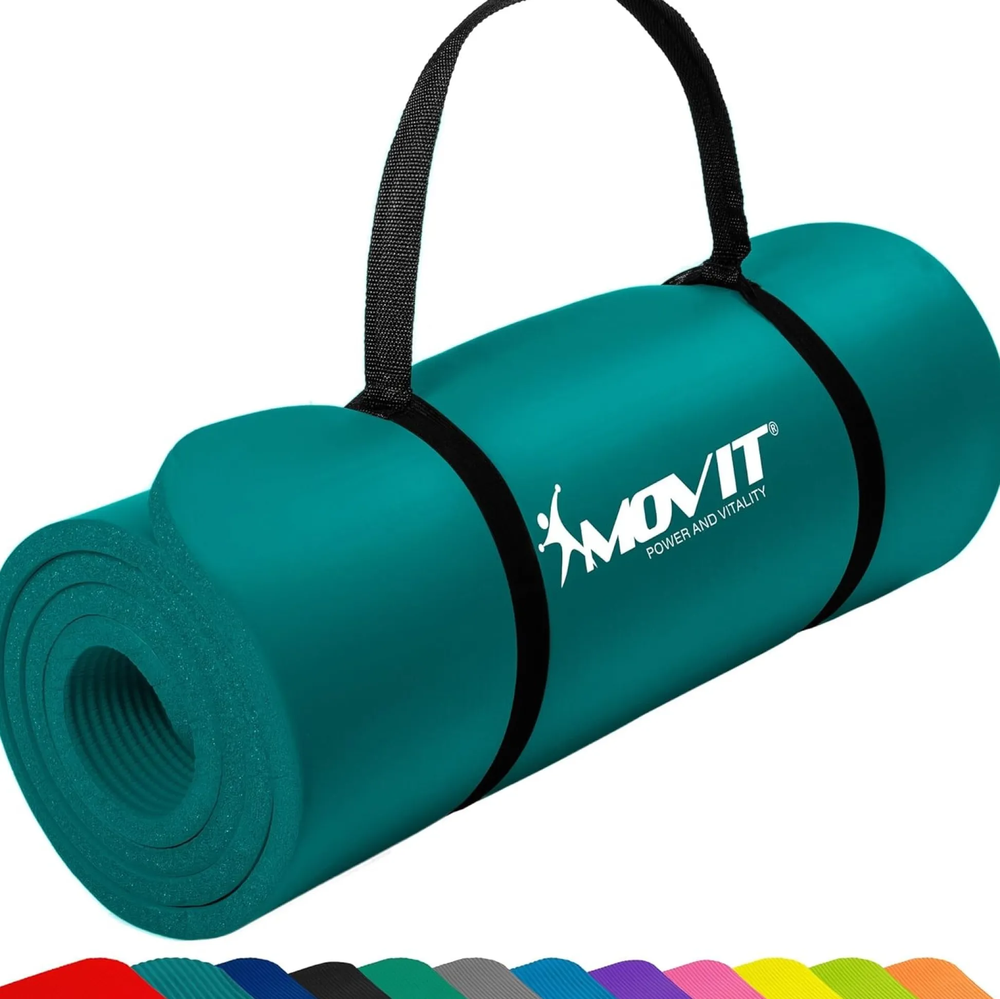 MOVIT Yogamatte 10/15 mm Dicke Petrol Clearance