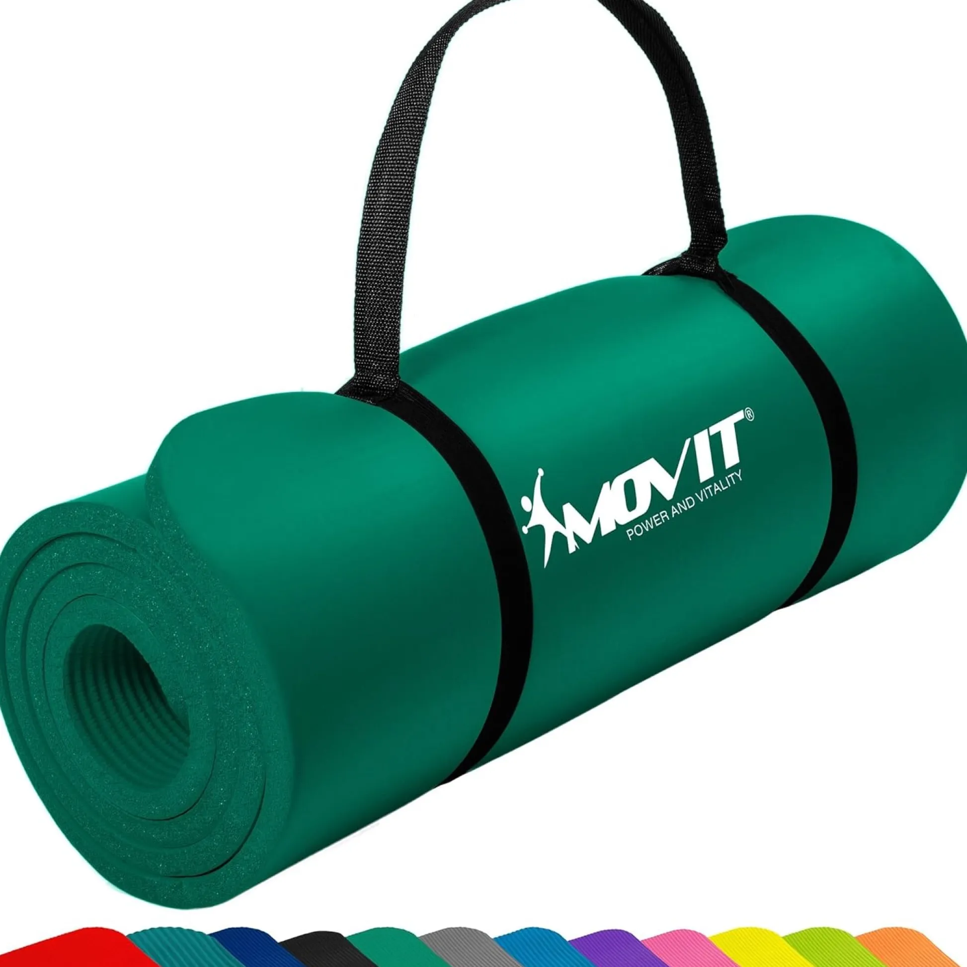 MOVIT Yogamatte 10/15 mm Dicke Grün Online