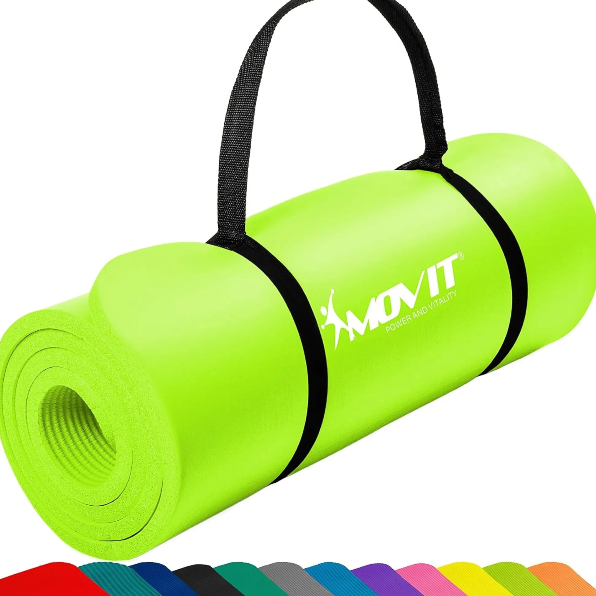 MOVIT Yogamatte 10/15 mm Dicke Hellgrün Online