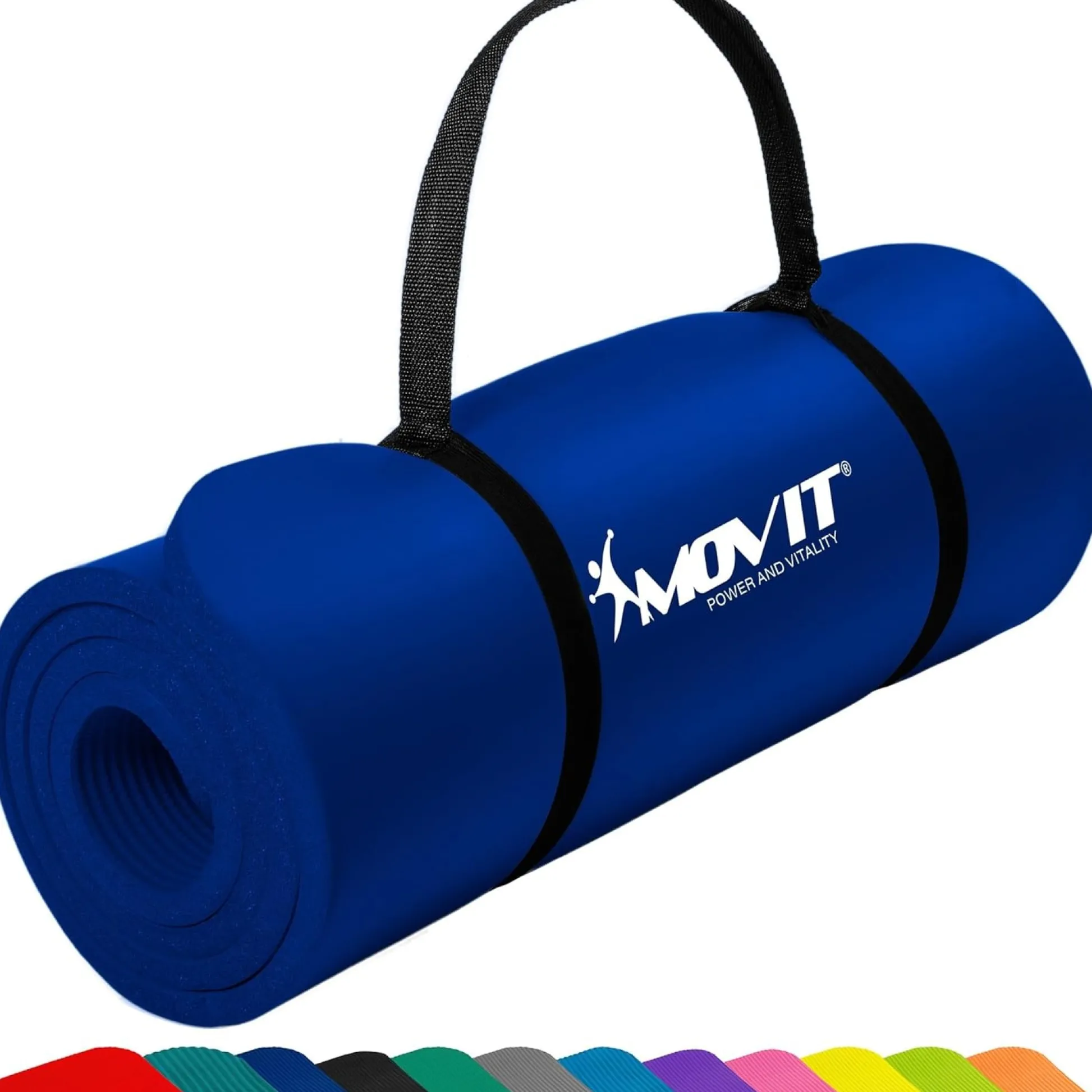MOVIT Yogamatte 10/15 mm Dicke Blau Online