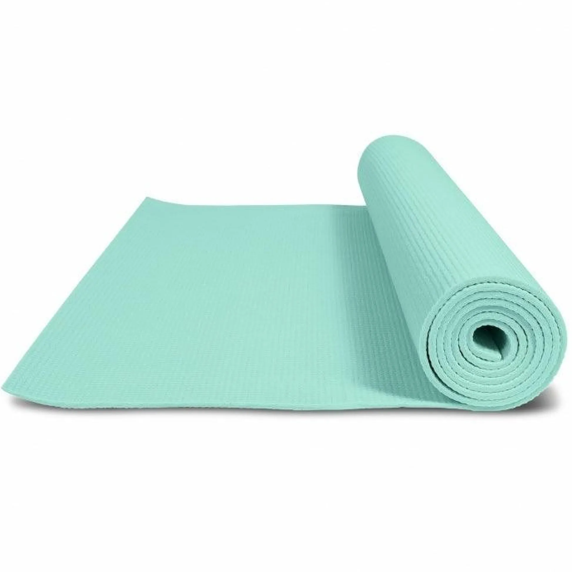 Gorilla Sports Yogamatte PVC mit Tragegurt 60 cm Breite und 0,5 cm Dicke Coral Hot