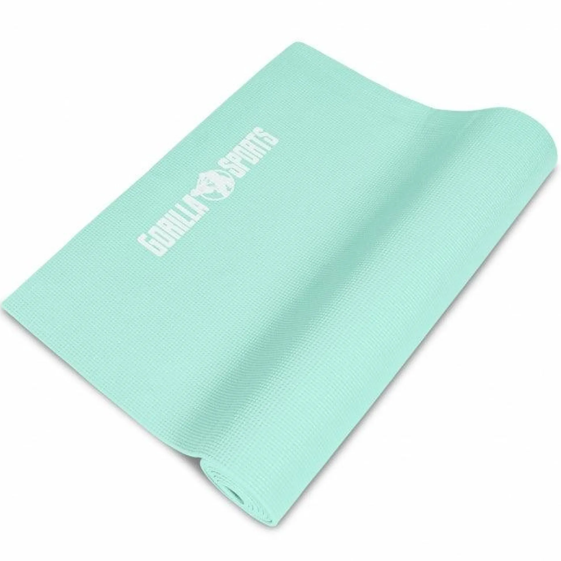 Gorilla Sports Yogamatte PVC mit Tragegurt 60 cm Breite und 0,5 cm Dicke Hellblau Outlet