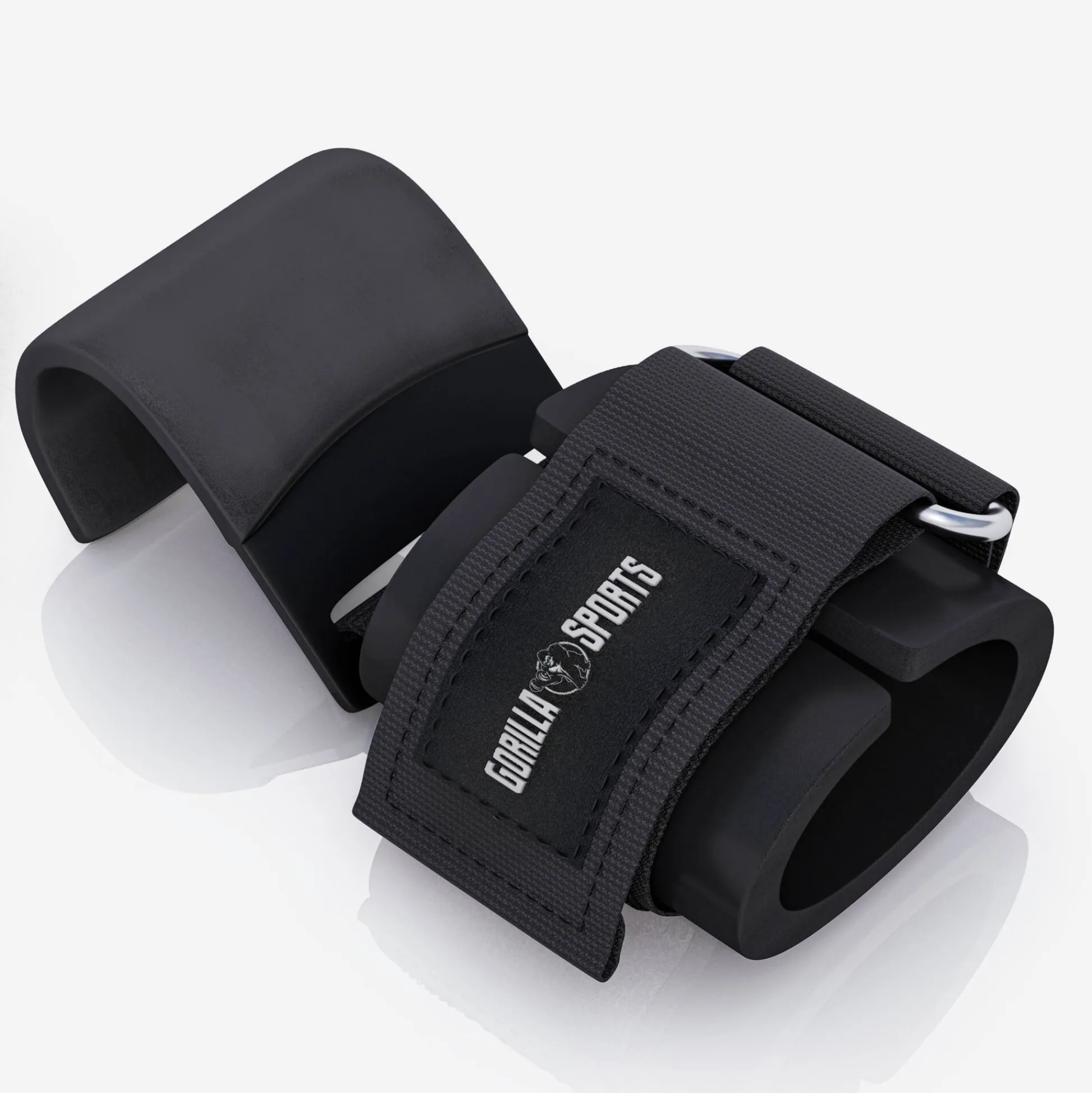 Gorilla Sports Zughilfen 2er Set mit Haken Schwarz / Silber Online