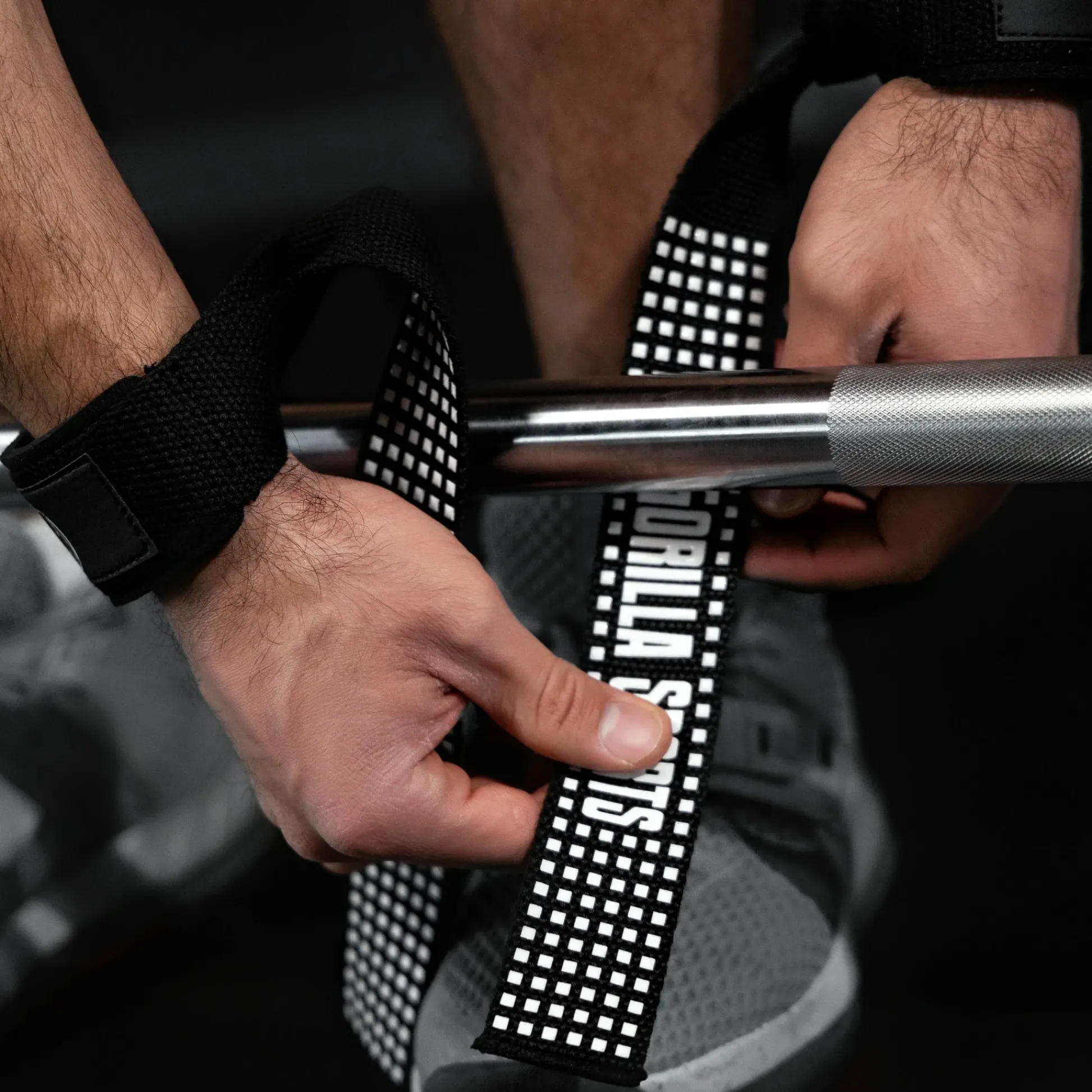Gorilla Sports Zughilfen 2er Set mit Silikon Schwarz