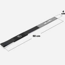 Gorilla Sports Zughilfen 2er Set mit Silikon Schwarz