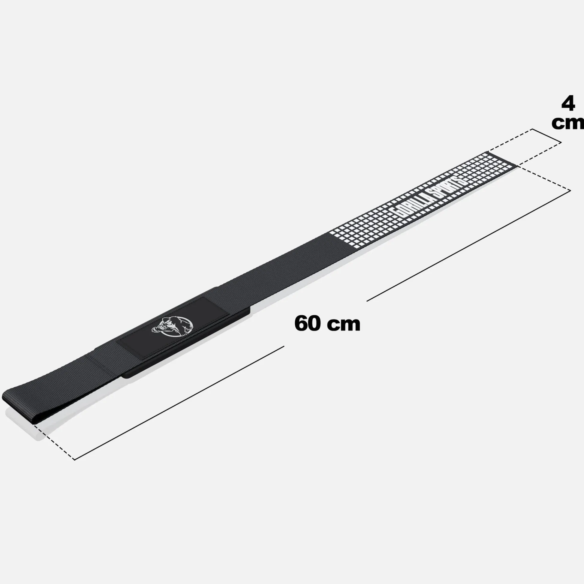 Gorilla Sports Zughilfen 2er Set mit Silikon Schwarz