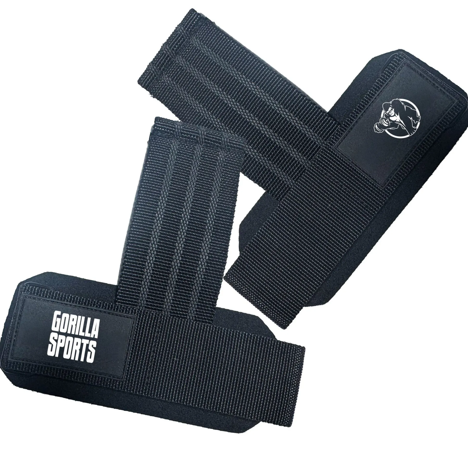 Gorilla Sports Zughilfen 2er Set rutschfest und gepolstert Schwarz / Grau Online